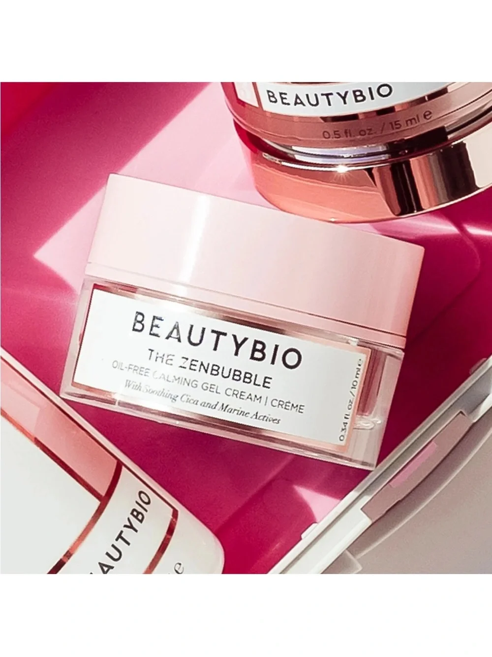 BeautyBio Zenbubble calming gel cream travel size 0.34oz